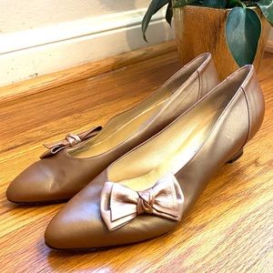 D’Rossana Vintage Italian Leather Kitten Heel